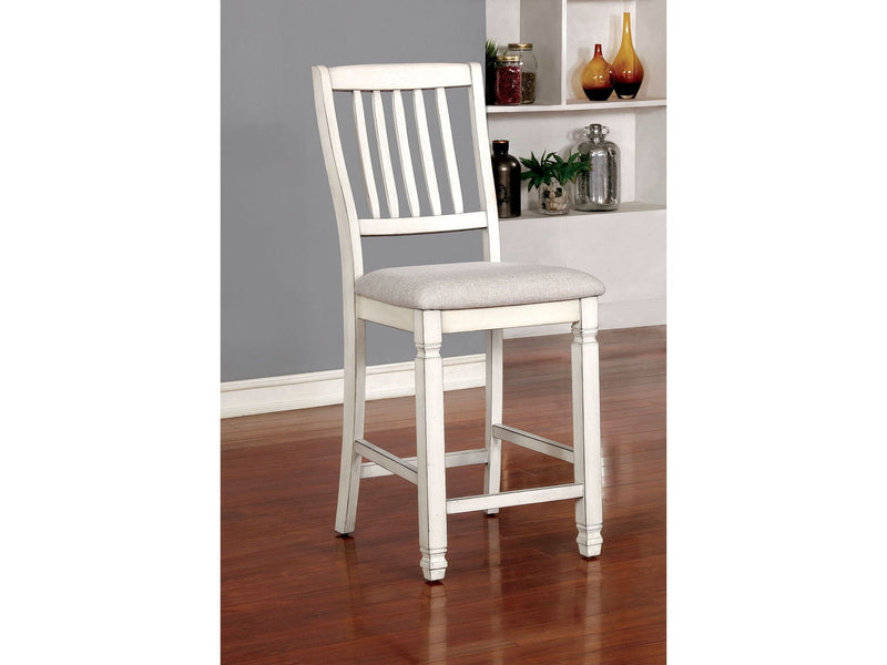 Kaliyah Antique White Counter Ht. Dining Chair (Set of 2)