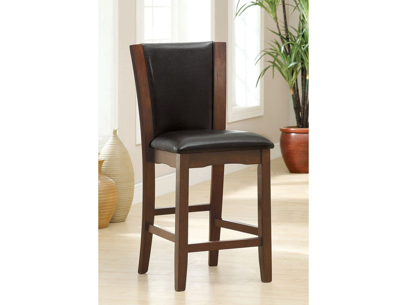 Manhattan Dark Cherry & Brown Counter Ht. Chair (Set of 2)