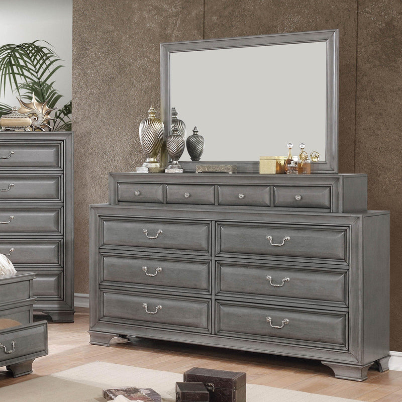 Brandt Gray Dresser & Mirror