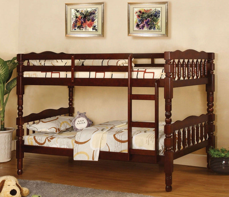 Catalina Cherry Twin/Twin Bunk Bed