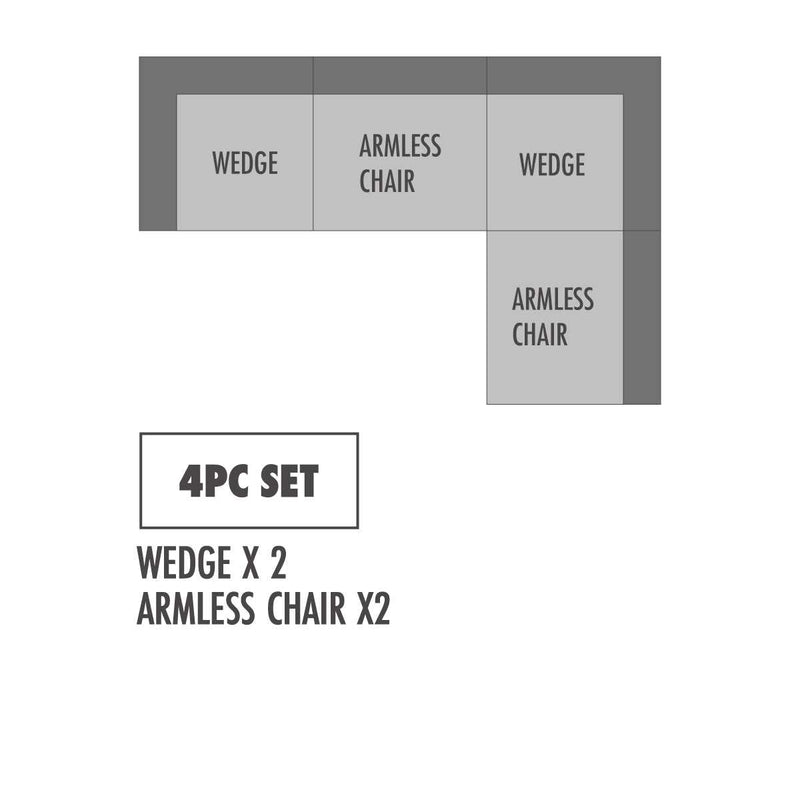 Sunny - Natural White - Modular Sectional Fabric - Create your own Style - Ornate Home