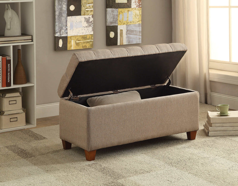 Callum - Taupe - Storage Bench - Ornate Home