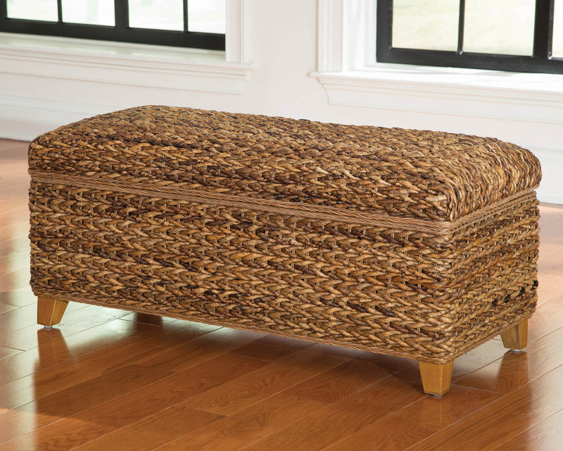 Laughton - Amber - Hand-Woven Storage Trunk - Ornate Home