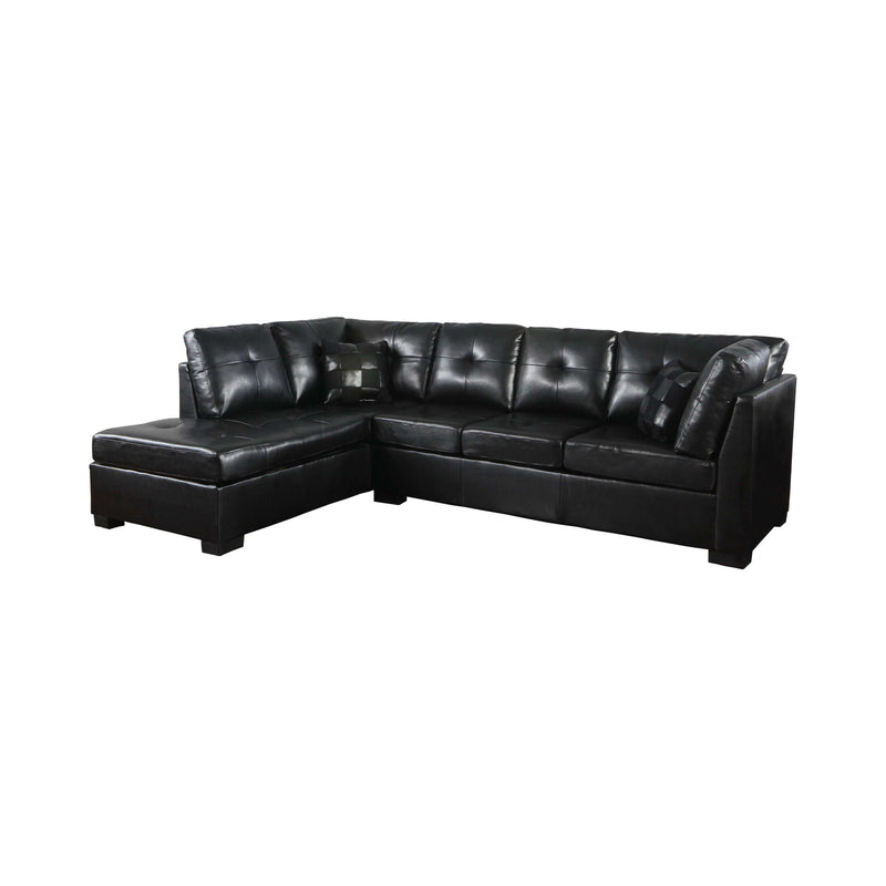 Darie - Black - Sectional Sofa - Ornate Home