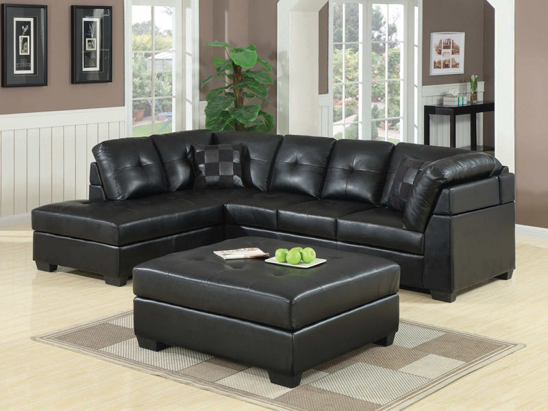 Darie - Black - Sectional Sofa - Ornate Home