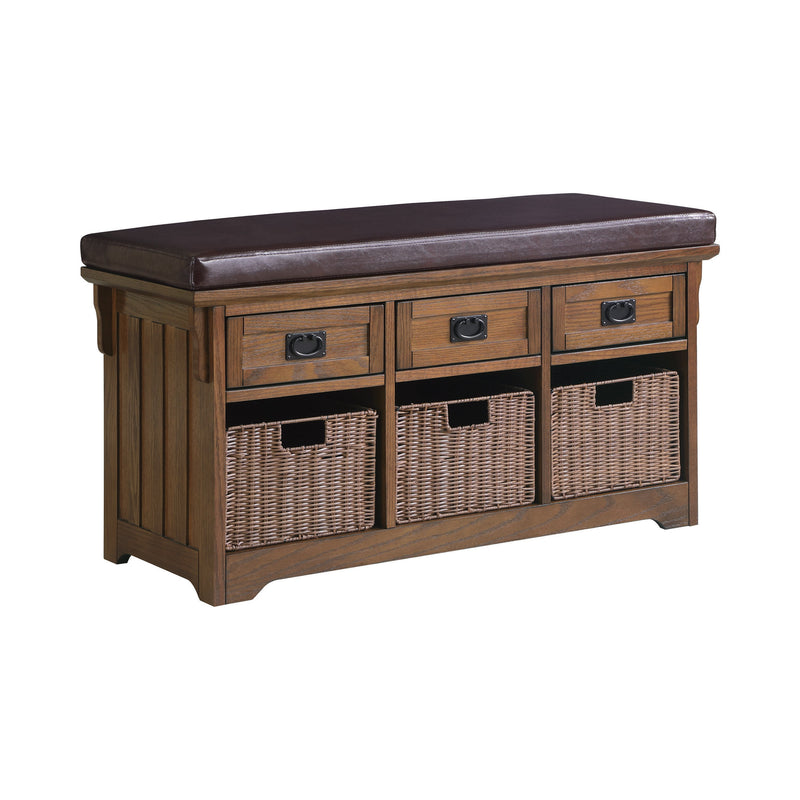 Antonio Medium Brown Storage Bench