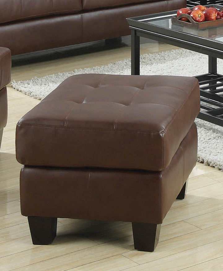 Samuel - Dark Brown - Ottoman - Ornate Home