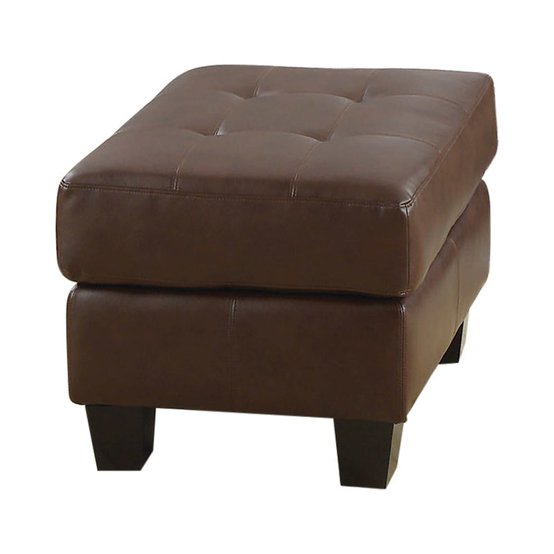 Samuel - Dark Brown - Ottoman - Ornate Home