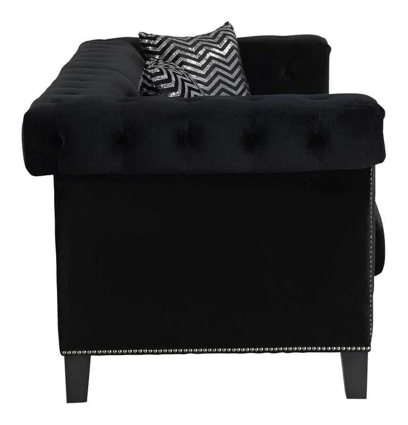 Reventlow - Black - Sofa - Ornate Home