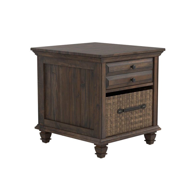 Jules - Weathered Burnish Brown - End Table - Ornate Home