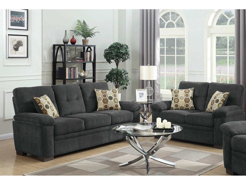 Fairbairn - Charcoal - 2pc Living Room Set - Ornate Home