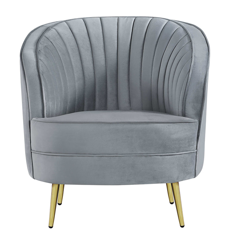 Sophia - Grey & Gold - Chair - Ornate Home