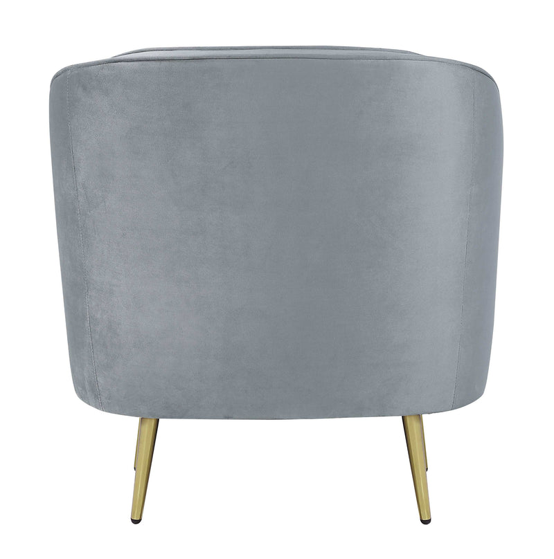 Sophia - Grey & Gold - Chair - Ornate Home