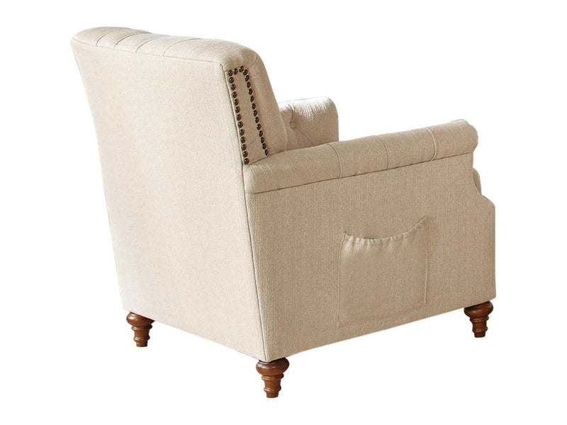 Shelby - Beige & Brown - Chair - Ornate Home