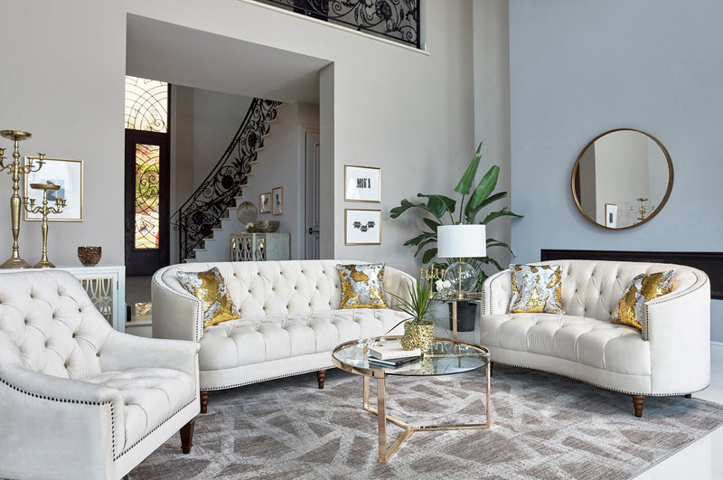 Avonlea - Champagne - Loveseat - Ornate Home