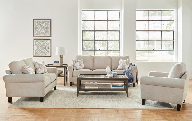 Nadine Oatmeal Living Room Set / 3pc