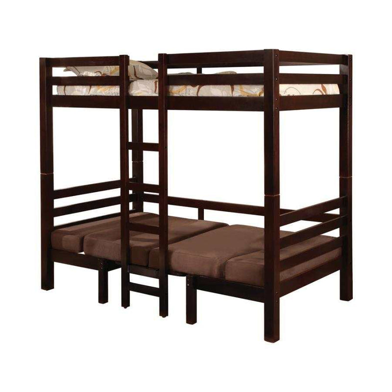 Joaquin - Medium Brown - Twin-over-Twin Bunk Bed - Ornate Home