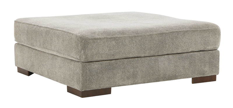 Bayless - Smoke - Oversized Accent Ottoman - Ornate Home