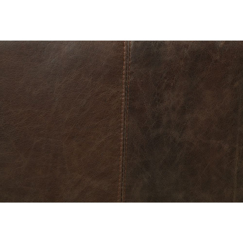 Porchester Distress Chocolate Top Grain Genuine Leather Sofa