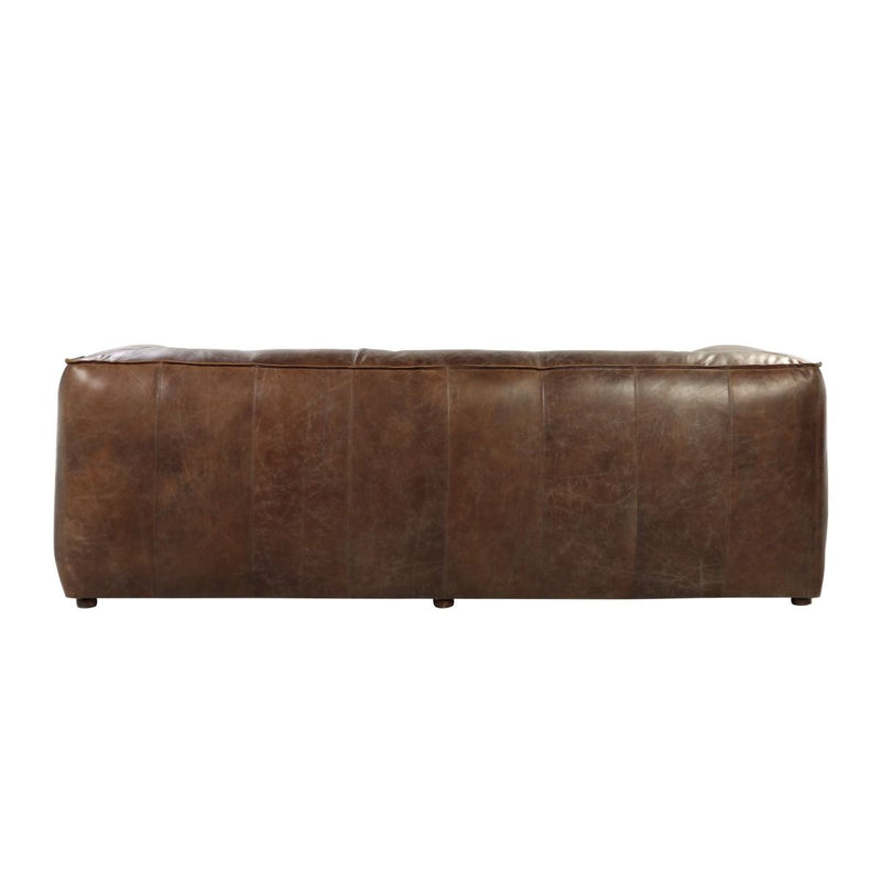 Brancaster Retro Brown Top Grain Genuine Leather Sofa