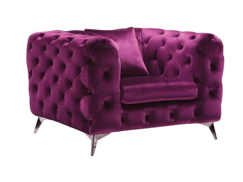 Atronia - Purple - Chair - Ornate Home