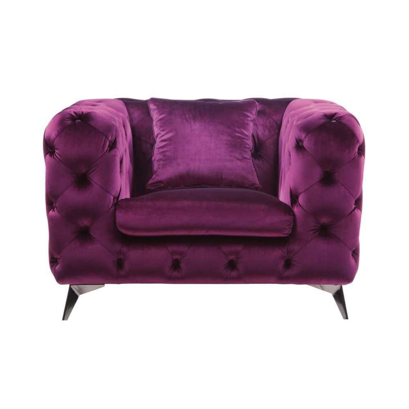 Atronia - Purple - Chair - Ornate Home