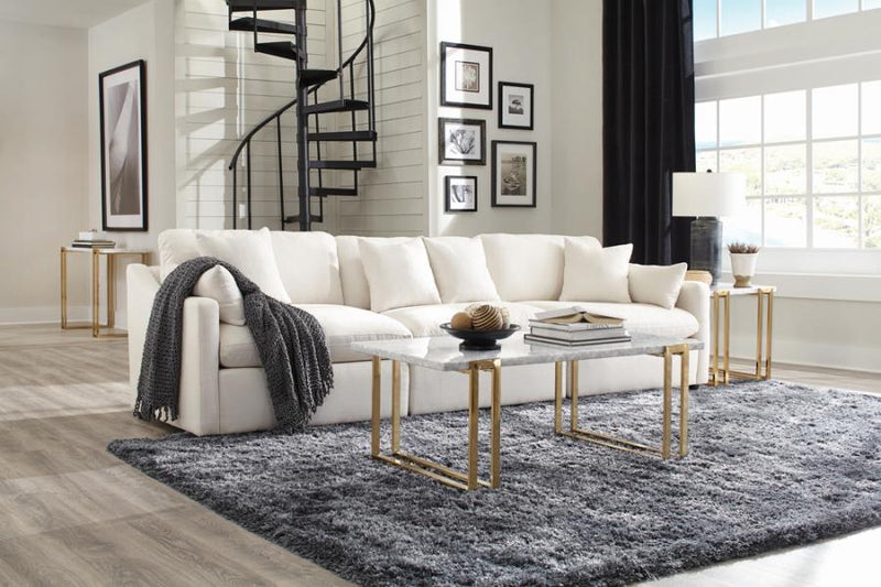 Pluma Ivory Modular Sectional Fabric Create your own Style