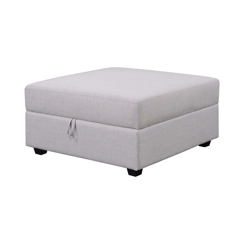 Cambria - Grey - Storage Ottoman - Ornate Home