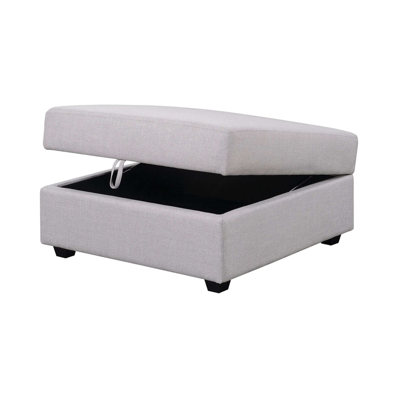 Cambria - Grey - Storage Ottoman - Ornate Home