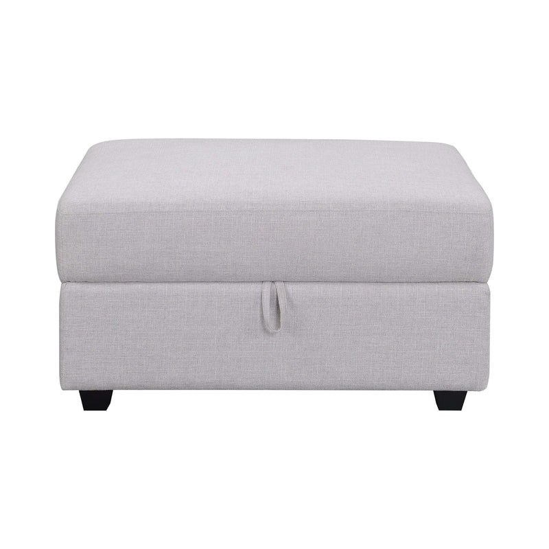 Cambria - Grey - Storage Ottoman - Ornate Home