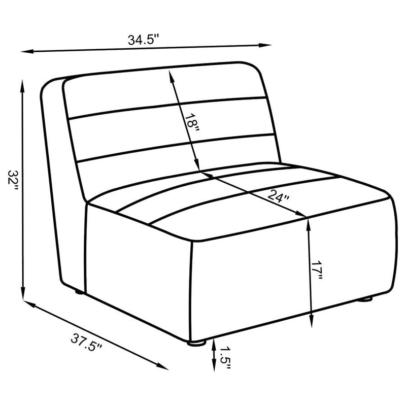 Sunny Charcoal Modular Sectional Units / Create your own Style