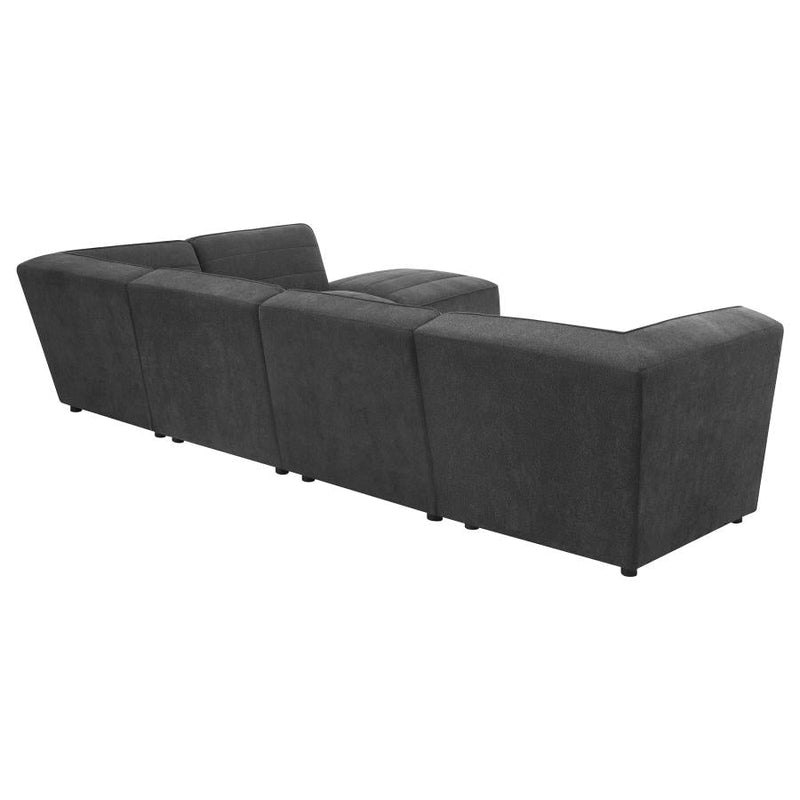 Sunny Charcoal 6pc Modular Sectional Living Room Set