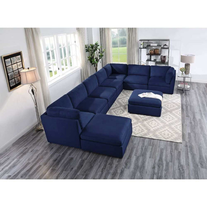 Crosby - Deep Blue - Modular Sectional Sofa Pre-Sets - Ornate Home