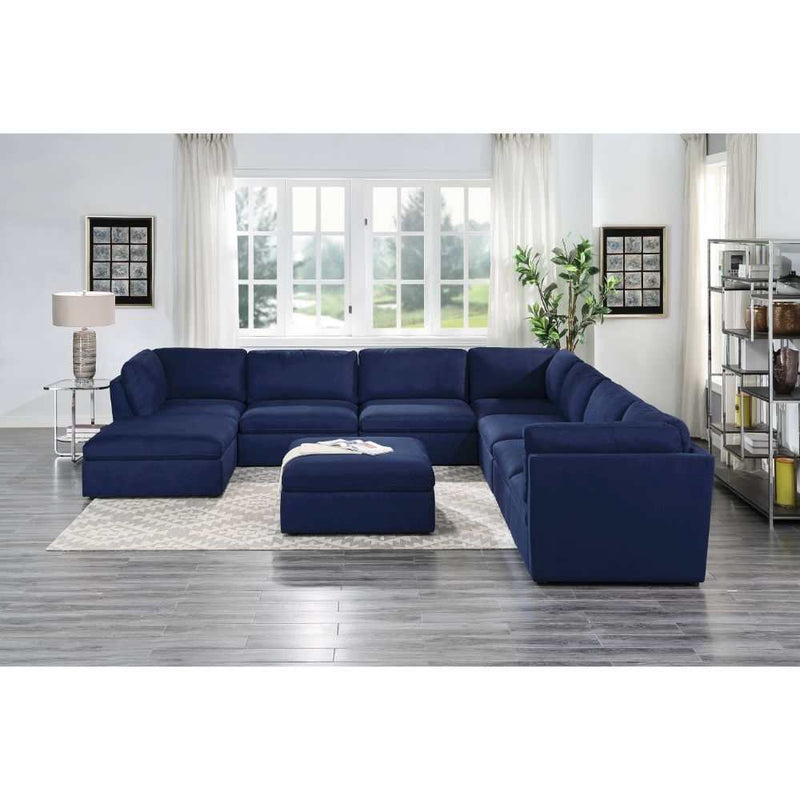 Crosby - Deep Blue - Modular Sectional Sofa Pre-Sets - Ornate Home