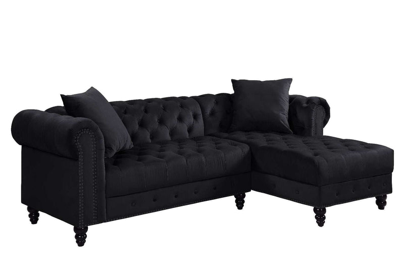 Adnelis - Black - RAF Sectional Sofa - Ornate Home