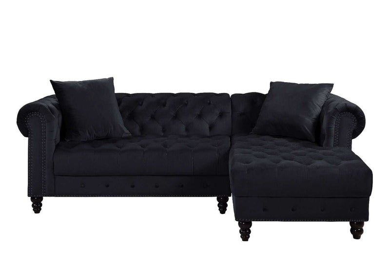 Adnelis - Black - RAF Sectional Sofa - Ornate Home