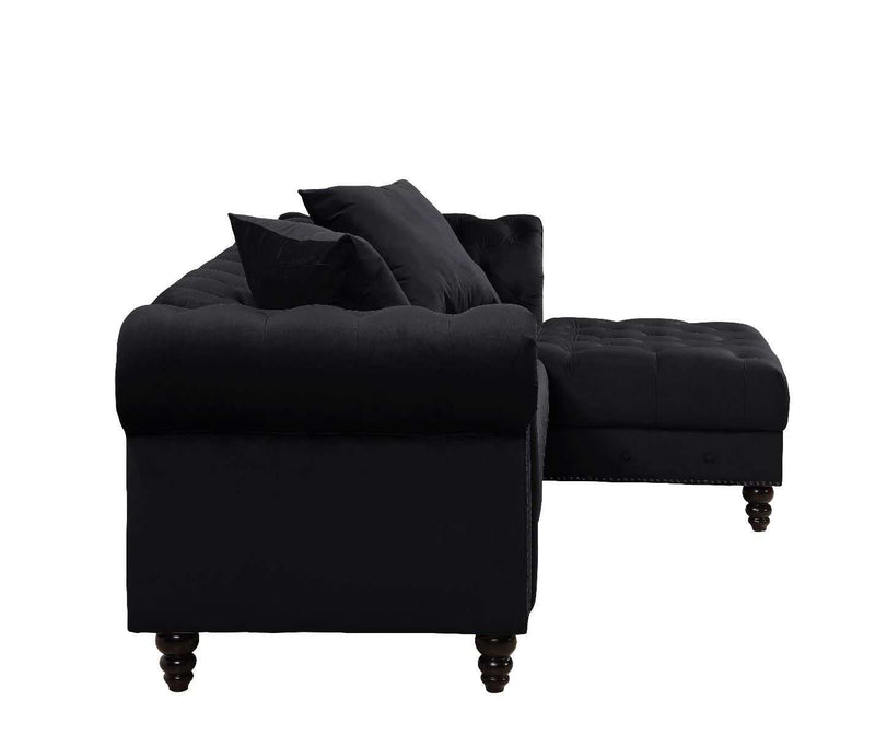 Adnelis - Black - RAF Sectional Sofa - Ornate Home