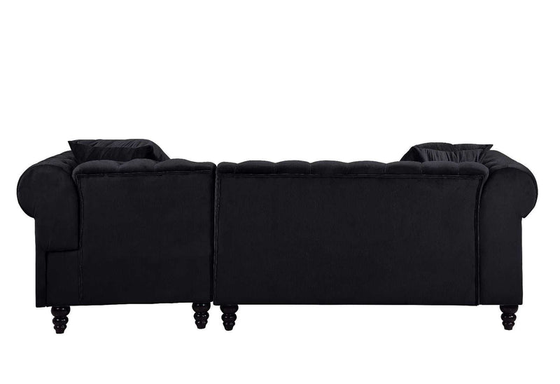 Adnelis - Black - RAF Sectional Sofa - Ornate Home