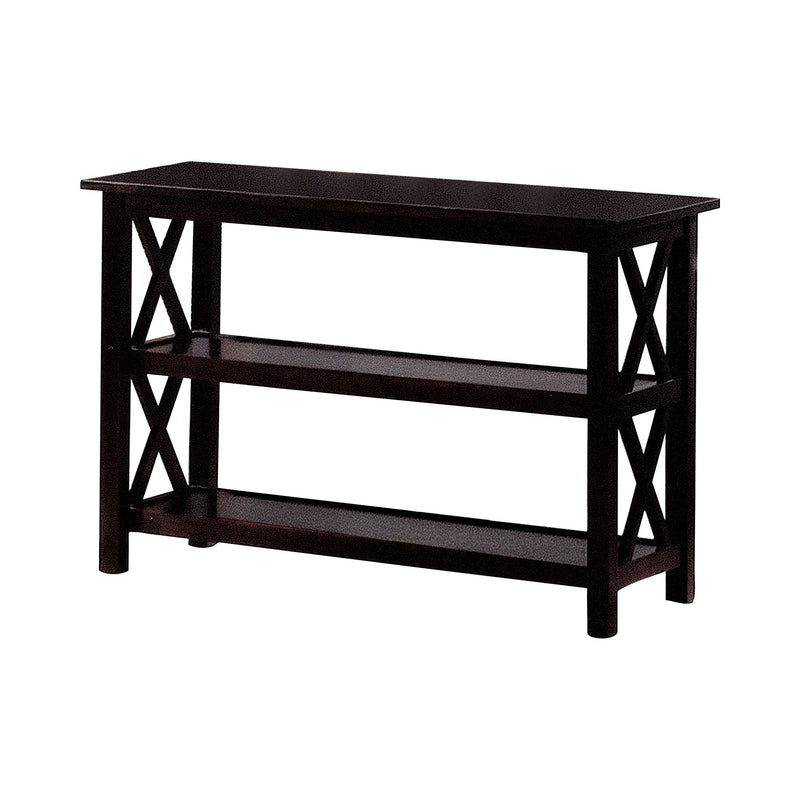 Maisy - Deep Merlot - Double Shelf Sofa Table - Ornate Home