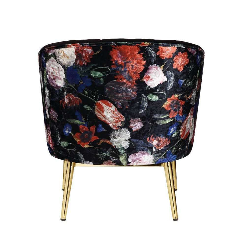 Colla - Black Velvet & Gold - Accent Chair - Ornate Home