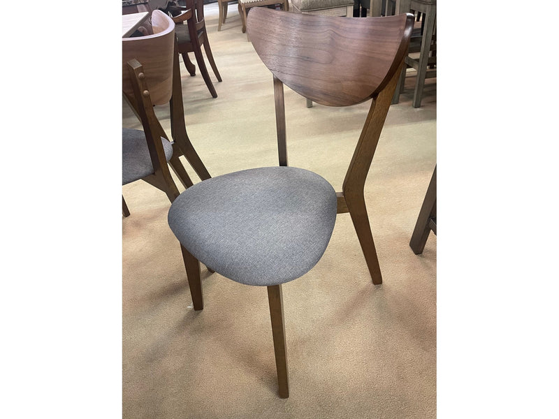 Alfredo Grey & Natural Walnut Dining Chairs (Set of 2)