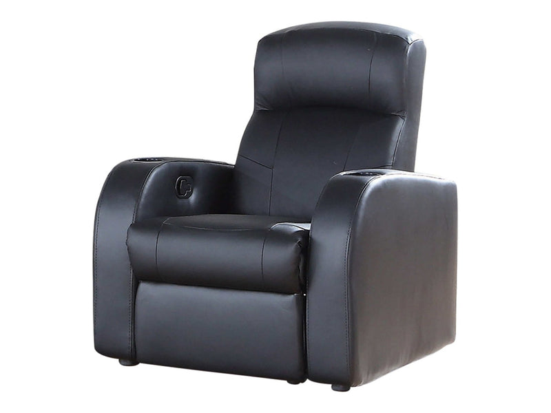 Cyrus - Black - Recliner - Ornate Home