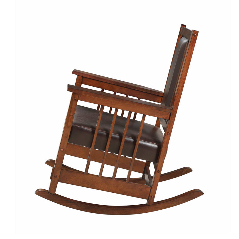 Elwood - Tobacco & Dark Brown - Rocking Chair - Ornate Home