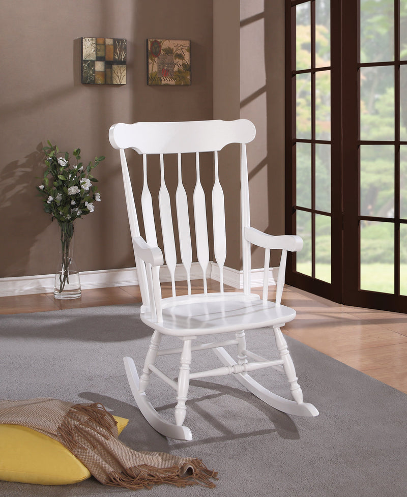 Gina White Rocking Chair