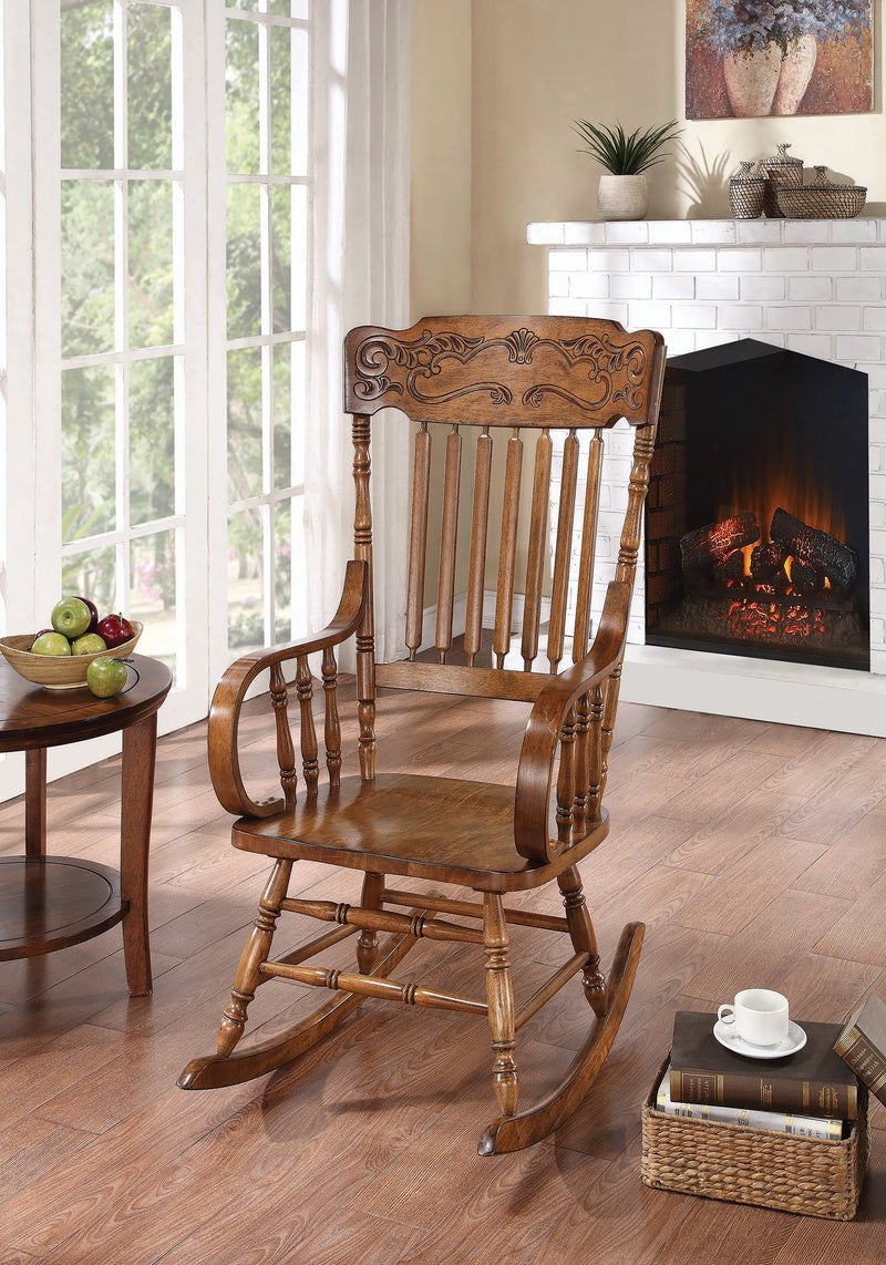 Sara Warm Brown Rocking Chair