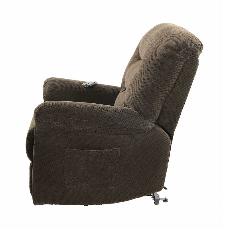 Marius - Chocolate - Power Lift Recliner - Ornate Home