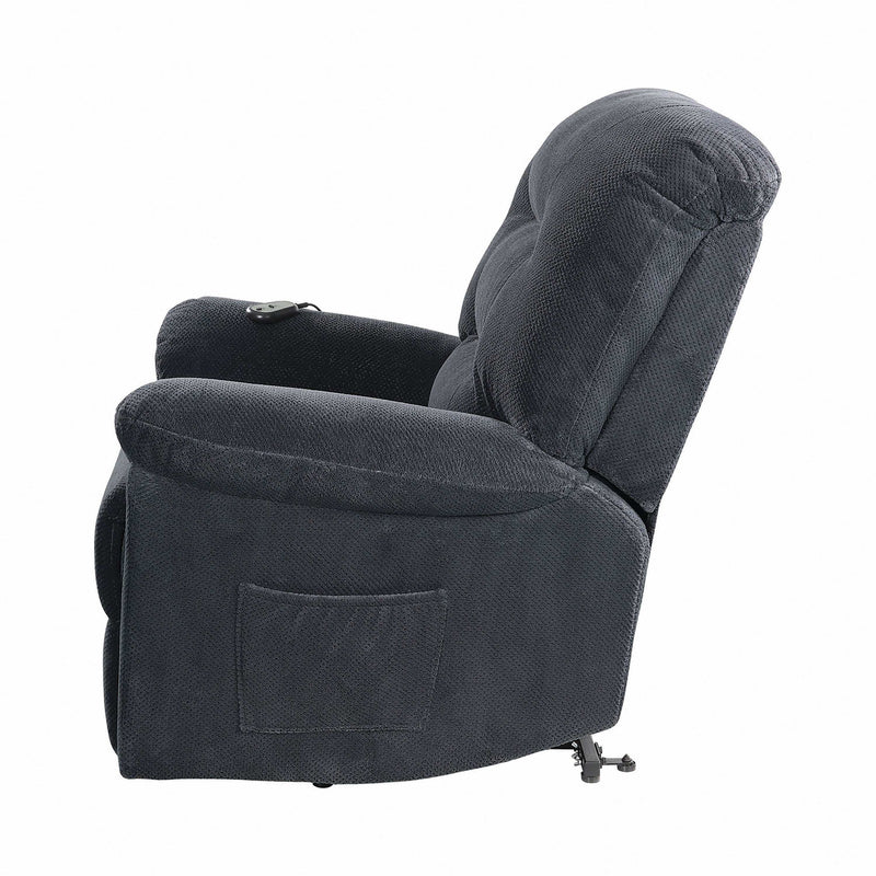 Marius - Charcoal - Power Lift Recliner - Ornate Home