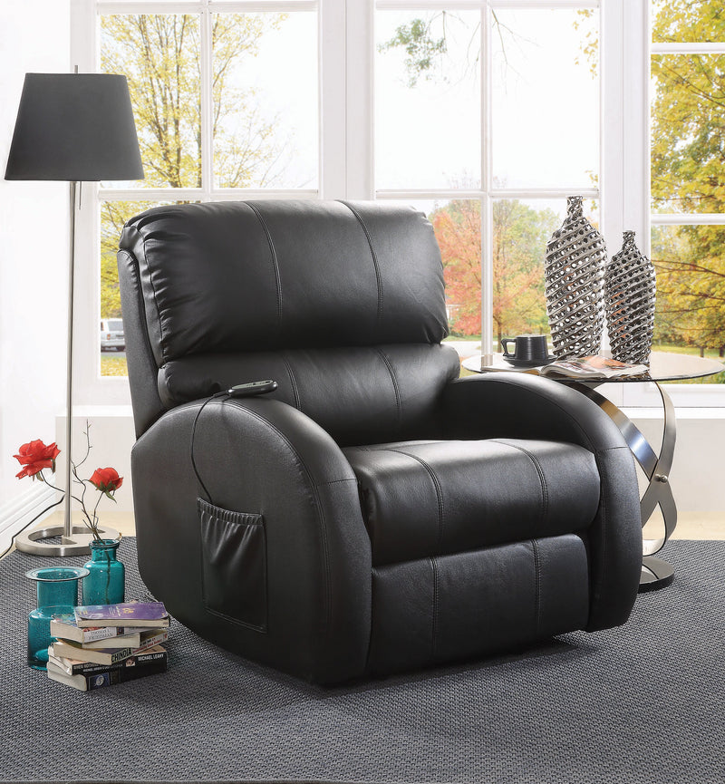 Adria - Black - Power Lift Recliner - Ornate Home