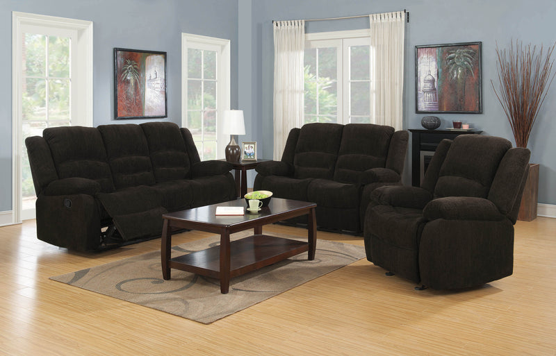 Gordon - Chocolate - Motion Loveseat - Ornate Home