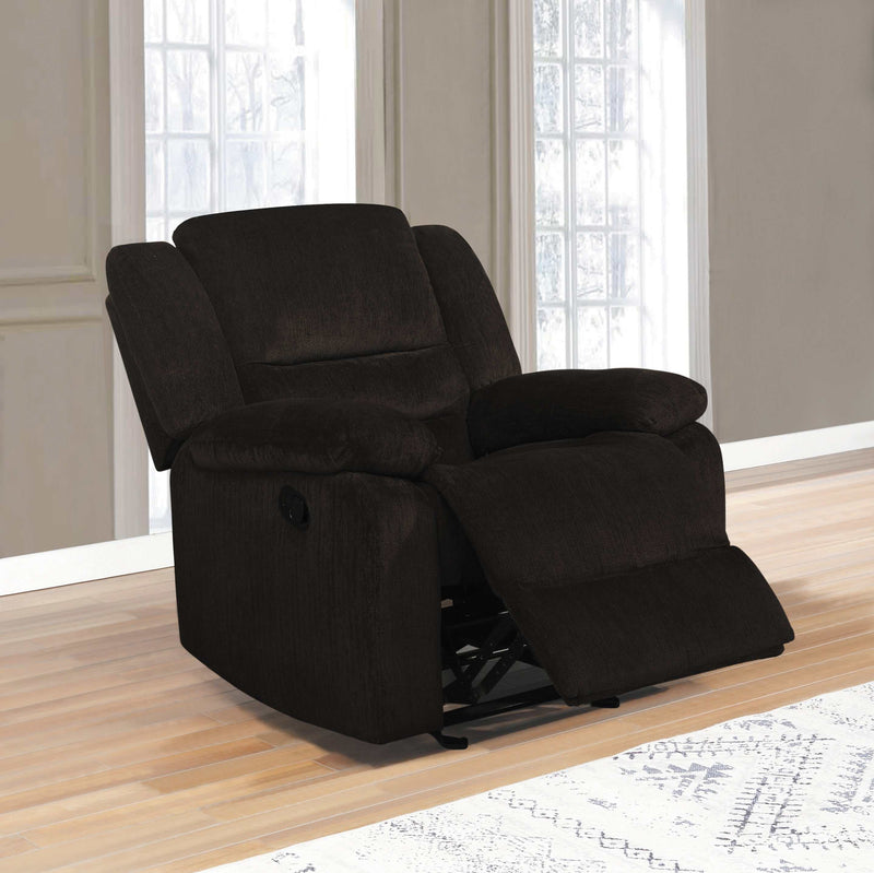 Gordon - Chocolate - Glider Recliner - Ornate Home